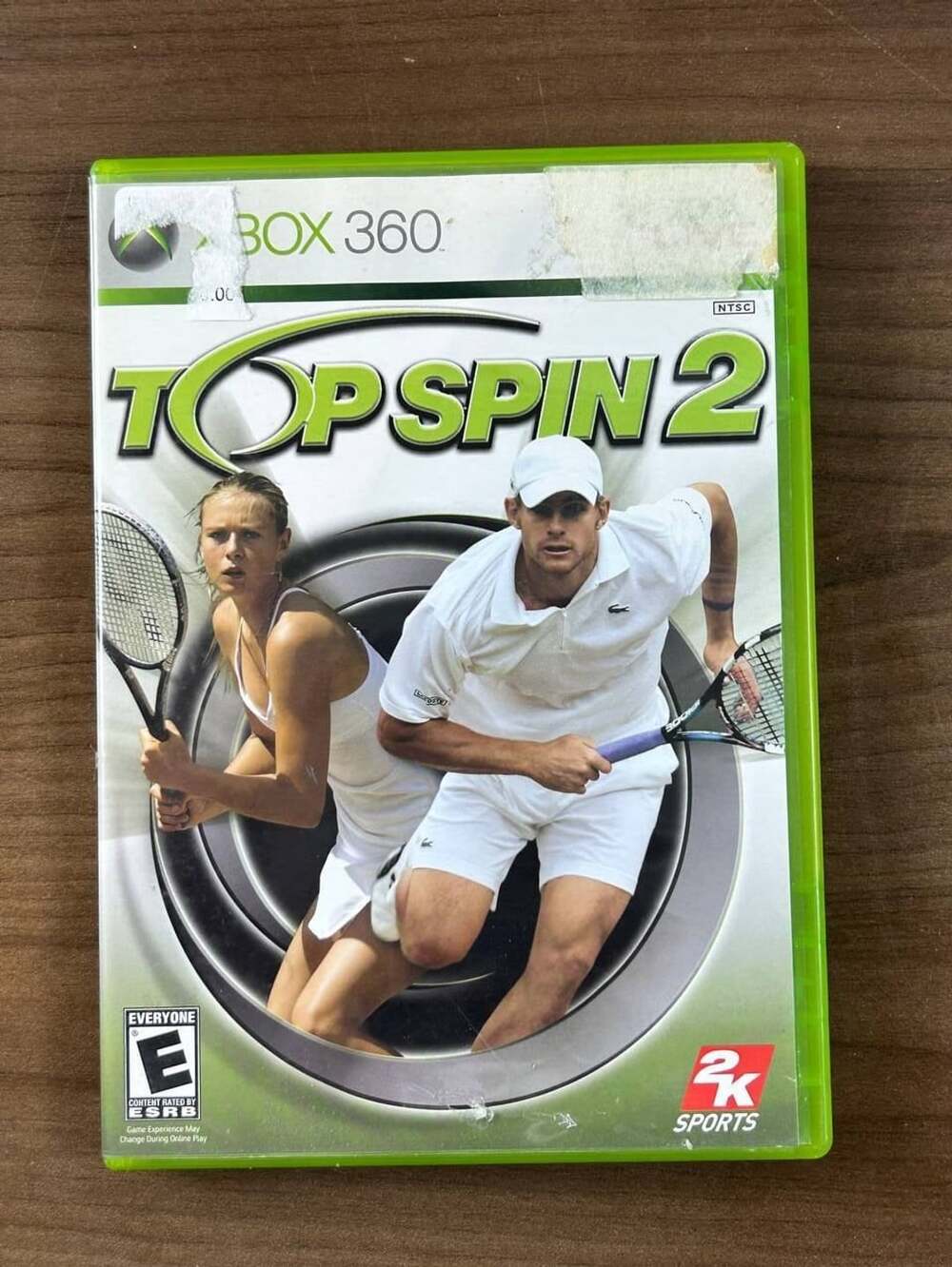 Top Spin 2 Microsoft Xbox 360 2006 Tennis Game with Case & Manual NTSC